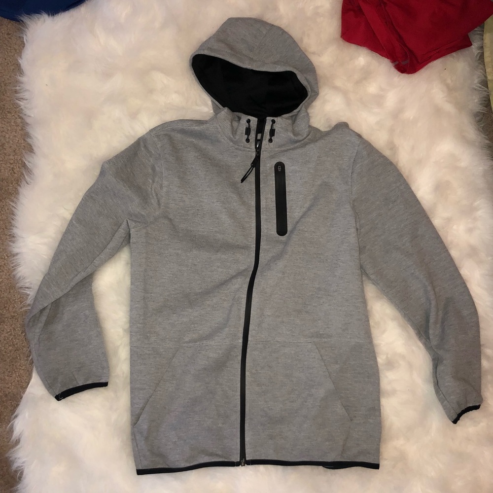 Grey zip up jacket